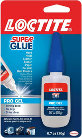 Loctite Super Glue Professional Gel, Clear, 0.7 fl oz Bottle, 1 Pack - Superglue for Plastic, Wood, Metal, Crafts & Repair, Cyanoacrylate Adhesive Instant Glue, Quick Dry