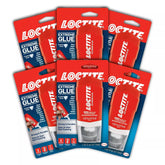 Loctite Extreme Glue, Clear, 1.62 fl oz Tube, 6 Pack - Strong All Purpose Glue for Wood, Metal, Leather, Crafts & Repair, Pastic, & More
