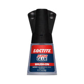 Loctite Super Glue Brush On Liquid, Clear, 0.17 fl oz Bottle, 1 Pack - Superglue for Leather, Wood, Metal, Crafts, & Repair, Cyanoacrylate Adhesive Instant Glue, Quick Dry