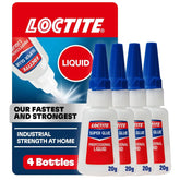 Loctite Super Glue Liquid Professional, Clear, 0.7 fl oz Bottle, 4 Pack - Superglue for Plastic, Wood, Metal, Crafts & Repair, Cyanoacrylate Adhesive Instant Glue, Quick Dry