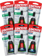 Loctite Super Glue Repositionable Gel, Clear, 0.14 fl oz Bottle, 6 Pack - Superglue for Plastic, Wood, Metal, Crafts & Repair, Cyanoacrylate Adhesive Instant Glue