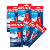 Loctite Ceramic Repair Glue, Glossy White, 20g Tube Pack of 6 - Repairs Chips & Scratches on Ceramic & Porcelain, Heat & Water Resistant, Glossy Finish