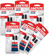Loctite Super Glue Liquid, Clear, 0.14 fl oz Tube, 6 Pack - Superglue for Plastic, Wood, Metal, Crafts & Repair, Cyanoacrylate Adhesive Instant Glue, Quick Dry