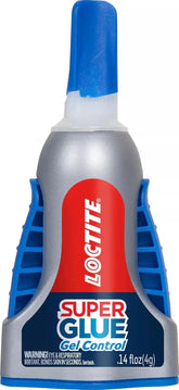 Loctite Super Glue Gel Control, Clear, 0.14 fl oz Bottle, 1 Pack - Superglue for Plastic, Wood, Metal, Crafts & Repair, Cyanoacrylate Adhesive Instant Glue, Quick Dry