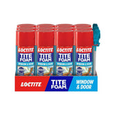 Loctite Tite Foam Window & Door, Bright White Insulating Foam Sealant, 12 oz Can, Pack of 12