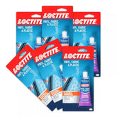 Loctite Vinyl Fabric & Plastic Repair Flexible Adhesive, 1 oz, Pack of 6, Squeeze Tube