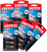Loctite Super Glue Ultra Gel Minis, Clear, 0.03 fl oz Tubes, 6 (3 Pack) - Superglue for Plastic, Wood, Metal, Crafts & Repair, Cyanoacrylate Adhesive Instant Glue, Quick Dry