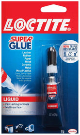 Loctite Super Glue Liquid, Clear, 0.07 fl oz Tube, 1 Pack - Superglue for Plastic, Wood, Metal, Crafts & Repair, Cyanoacrylate Adhesive Instant Glue, Quick Dry