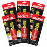 Loctite PL Premium Polyurethane Construction Adhesive, 4 fl oz Squeeze Tube, 6 Pack