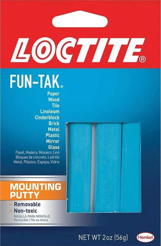 Loctite Fun-Tak Mounting Putty, Blue, 2 oz Wallet, 1 Pack