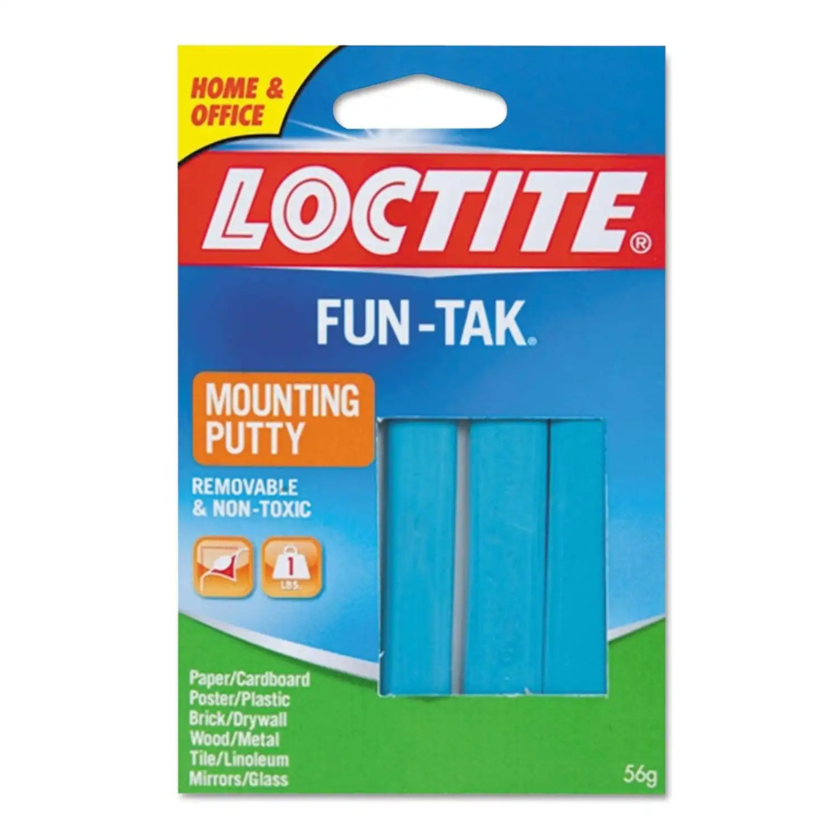 Loctite 1270884 Fun-Tak Mounting Putty, 2 oz, Blue