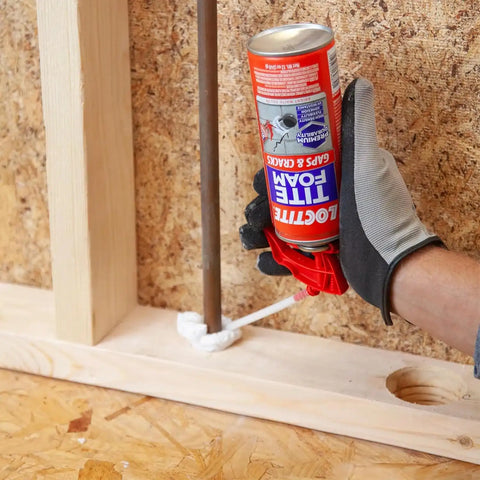 Loctite Tite Foam Gaps & Cracks Spray Foam Sealant, 12 fl oz Can, 1 Pack - Polyurethane Expanding Insulation