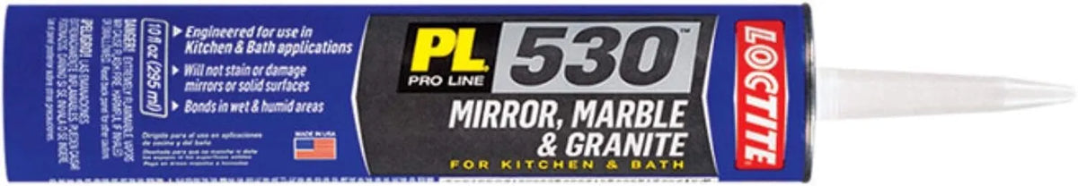 Loctite PL 530 Mirror, Marble and Granite Construction Adhesive, 10 Ounce
