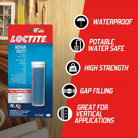 Loctite Epoxy Multi Purpose Repair Putty , 2 oz Stick, 6 Pack