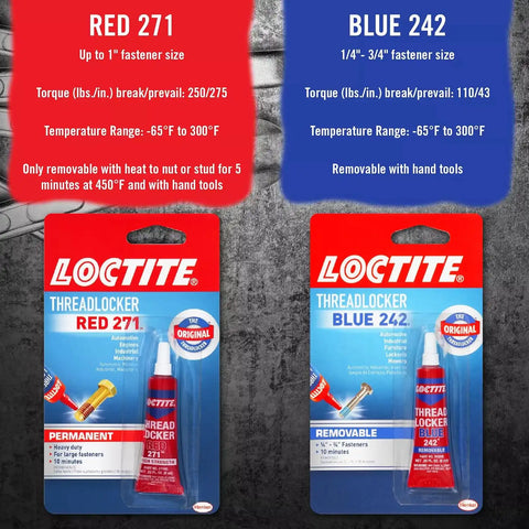 Loctite Threadlocker Red 271 Red, 0.2 fl oz, 12, Tube