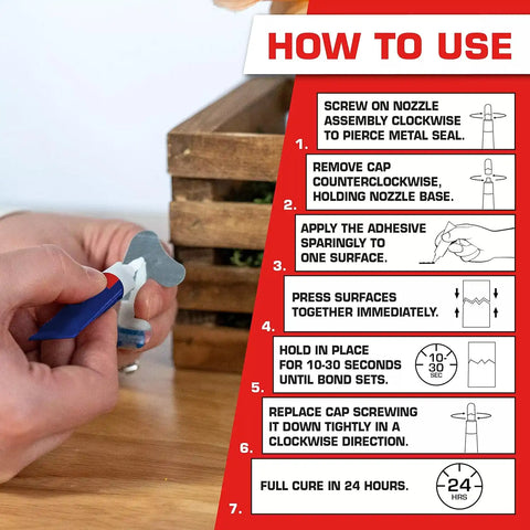 Loctite Super Glue Liquid, Clear, 0.14 fl oz Tube, 6 Pack - Superglue for Plastic, Wood, Metal, Crafts & Repair, Cyanoacrylate Adhesive Instant Glue, Quick Dry