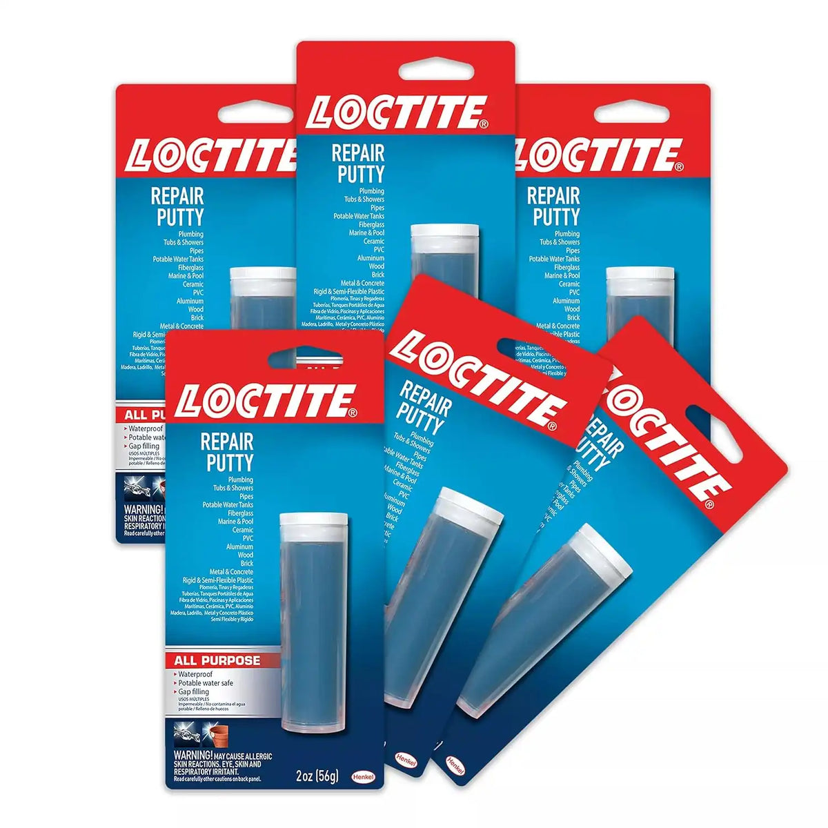 Loctite Epoxy Multi Purpose Repair Putty , 2 oz Stick, 6 Pack